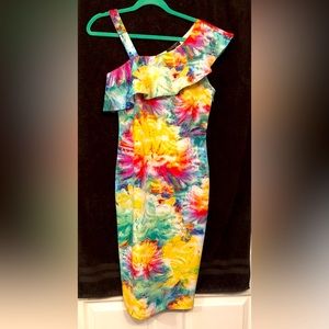 NWOT- Spence Womens floral ruffle dress